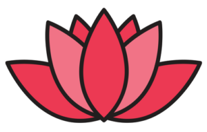 Red and pink Lotus art