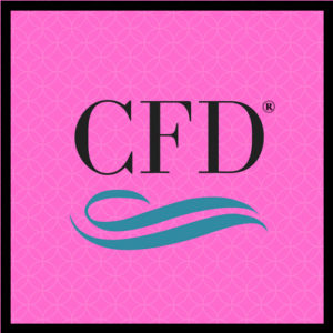 Logo with CFD an acronym Courageous Faith in the Divine 